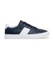 Hackett London Sneakers in pelle blu navy con maniglia Blake