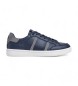 Hackett London Zapatillas de piel Bond Sport marino