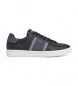 Hackett London Zapatillas de piel Bond Straps negro