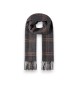 Hackett London Grijze plaid logo sjaal