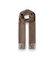 Hackett London Effen Patch Cash sjaal bruin
