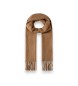 Hackett London Effen Patch Cash sjaal beige