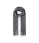 Hackett London Grijze Solid Patch Cash sjaal