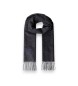Hackett London Grijze Twill Wool Cash sjaal
