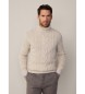 Hackett London Pull beige à roulettes