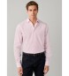 Hackett London camisa rayas finas city fit clásico rosa