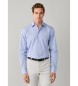 Hackett London Camisa City Shadow Stripe azul