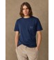 Hackett London Maglietta H Pocket blu marino