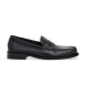 Hackett London Sapatos de couro preto Chesfield Nap