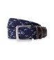 Hackett London Cintura X Weave blu marino