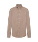 Hackett London Camicia Ess Gmt Dyed Oxford beige