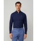 Hackett London Navy gefärbtes Oxford-Hemd