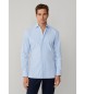 Hackett London Poplin stretch poplin skjorte tailored fit bl�