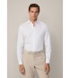 Hackett London Camicia bianca dalla texture essenziale