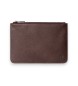 Hackett London multi-purpose brown leather bag