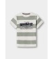 Hackett London T-shirt da festival a righe verde salvia