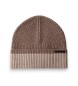 Hackett London Bonnet en laine mérinos marron