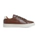 Hackett London Hackney Classic bruna sneakers i läder