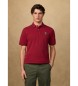 Hackett London Polo insignia fit clásico rojo