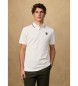 Hackett London Polo insignia fit cl�sico blanco