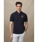 Hackett London Heritage Crest Logo Polo majica modra