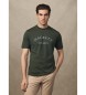 Hackett London T-shirt classica con logo verde