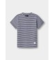 Hackett London Koszulka Heritage H Stripe w kolorze niebieskim