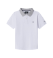 Hackett London Polo blanc Heritage H Stripe Trim