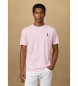 Hackett London T-shirt nummer met classic fit logo roze