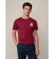 Hackett London Heritage Number T-shirt rød