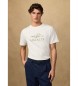 Hackett London Klasyczny t-shirt Peaks fit biały