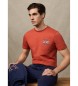 Hackett London Camiseta Heritage Rally UJK naranja 