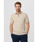 Hackett London Polo city cremallera fit clásico beige