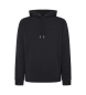 Hackett London Hs sweatshirt zwart met reliëf