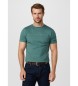 Hackett London T-shirt met logo pasvorm klassiek groen