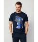 Hackett London Hs Grafik-T-Shirt navy