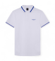 Hackett London Polo Hs Gestipt Wit