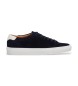 Hackett London Sneakers Idol in morbida pelle blu navy
