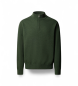 Hackett London Jersey con cremallera Merino Cash Mix Hzip verde