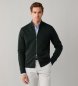 Hackett London Maglione con zip Milano Fzip verde