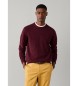 Hackett London Burgundy lammeuldstrøje