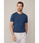 Hackett London T-shirt com bico em azul marinho