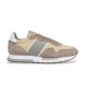 Hackett London Keston Symbol Leather Sneakers beige