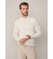 Hackett London Jersey Liso blanco roto