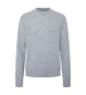 Hackett London Einfarbiger grauer Pullover