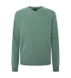 Hackett London Pull-over vert à col en V