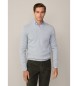 Hackett London Maglione grigio lavorato a V