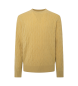 Hackett London Pull Lw Cable Crew jaune