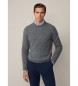 Hackett London Pullover Lw Cable Crew gr