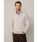 Hackett London Pulower Lw Cable Hzip off-white